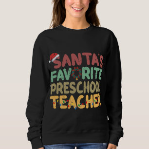 Sudadera Santa Hat Xmas, profesora favorita de preescolar