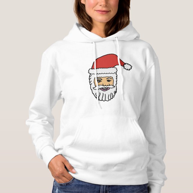 Sudadera Santa Head White Hoodie (Anverso)