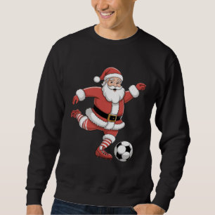 Sudadera Santa Juega Fútbol Navidad Deportes