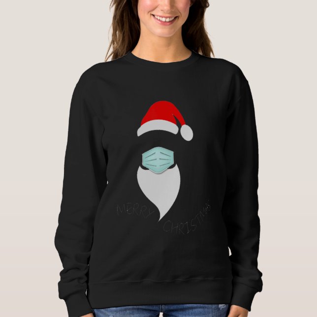Sudadera Santa Máscara De Niños Chicas Iluminaciones De Árb (Anverso)