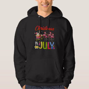 Sudadera Santa montando flamenco Navidad en julio verano mu
