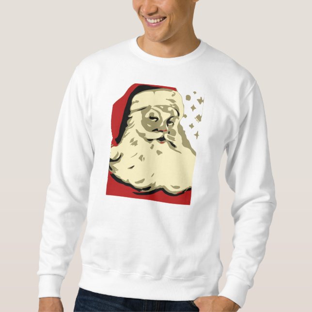 Sudadera Santa Navidad / Navidades enmascaran camiseta dulc (Anverso)