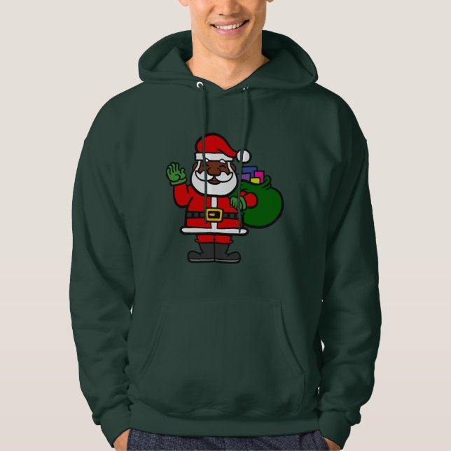 Sudadera santa negra africana claus xmas (Anverso)