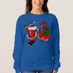 Sudadera santa negra mrs claus