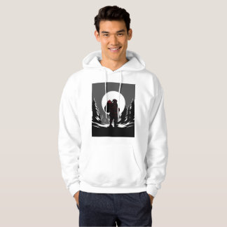 Sudadera Santa Noir – Santa negro y blanco con brillo rojo