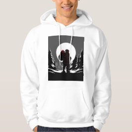 Sudadera Santa Noir – Santa negro y blanco con brillo rojo