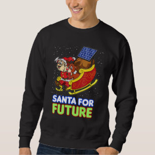 Sudadera Santa Para Futuro Viernes Panel Solar Energía Slei