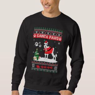 Sudadera Santa Paws Siberian Husky Merry Christmas Doma