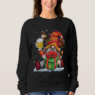 Sudadera Santa Reindeer Gnome Beer Cerveza Funny Navidades