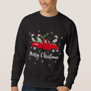 Sudadera Santa Riding Camión del árbol de Navidad Puffin Bi