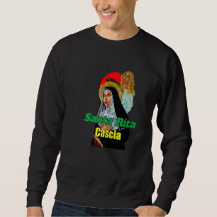 Sudadera Santa Rita De Cascia Oración Católica Santa Patron
