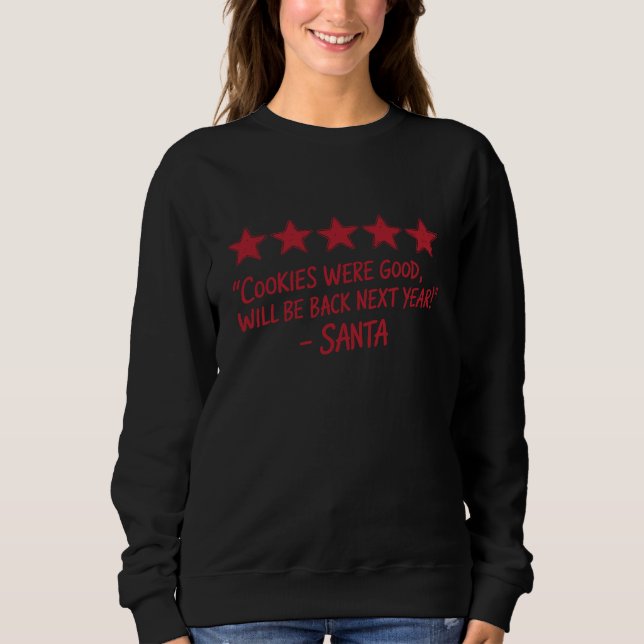 Sudadera Santa’s 5-Star Review - Christmas Design (Anverso)