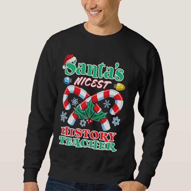 Sudadera Santa S Navidades de historia más guapos N (Anverso)
