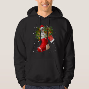 Sudadera Santa Schnauzer En Navidades Contra Pajama