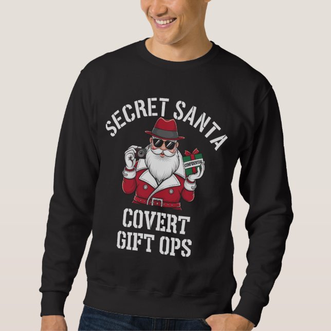 Sudadera Santa Secreta: Ops de regalo cubiertas (Anverso)