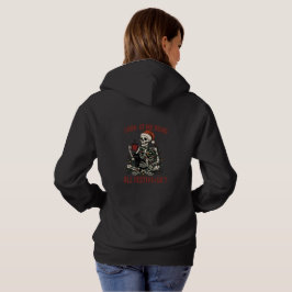 Sudadera Santa Skeleton with Cat Holiday Snark