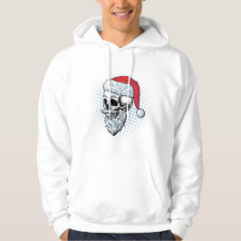 Sudadera Santa Skull Claus: Tee de fusión festivo
