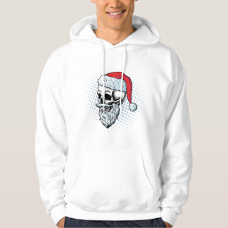 Sudadera Santa Skull Claus: Tee de fusión festivo