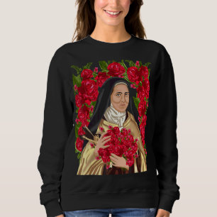 Sudadera Santa Teresa De La Flor De Lisieux Rosa Católico C