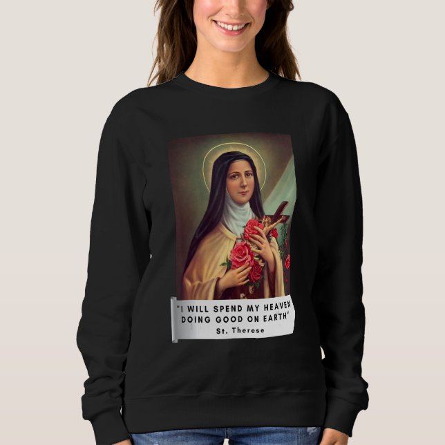 Sudadera Santa Teresa De Lisieux Saint Therese De Niño Jesú (Anverso)