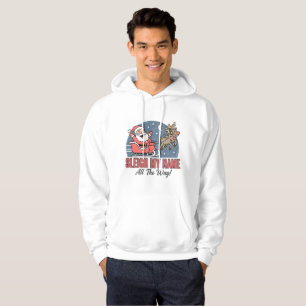 Sudadera Santa Trineo Divertido Mi Nombre Todo El Camino