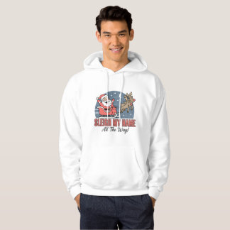 Sudadera Santa Trineo Divertido Mi Nombre Todo El Camino