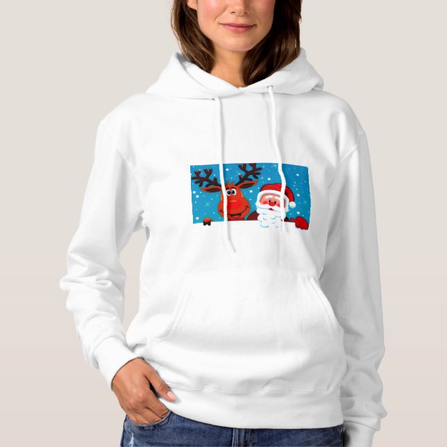 Sudadera Santa Y Reno (Anverso)