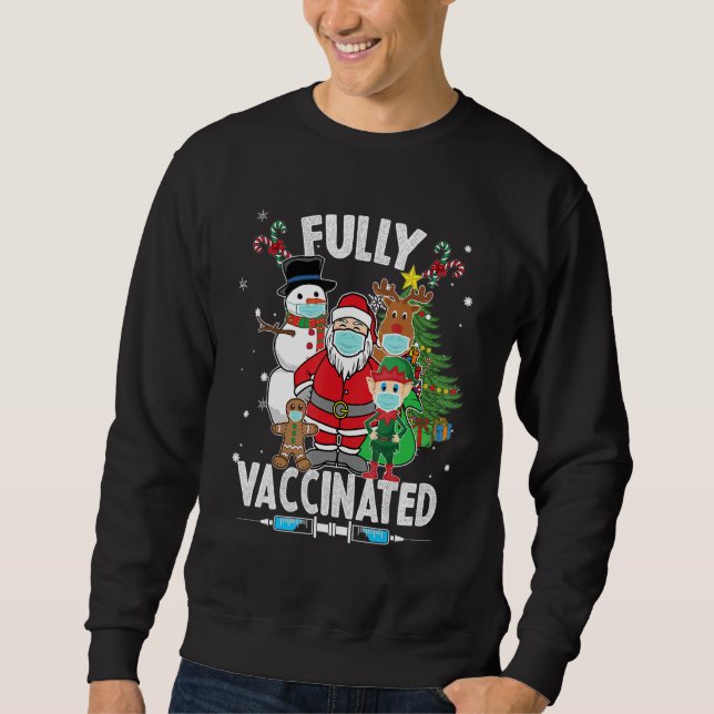 Sudadera Santa y sus amigos usan máscara (Anverso)