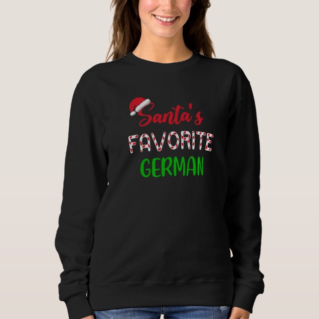 Sudadera Santas Favorite German   Chritsmas Xmas pajama (Anverso)