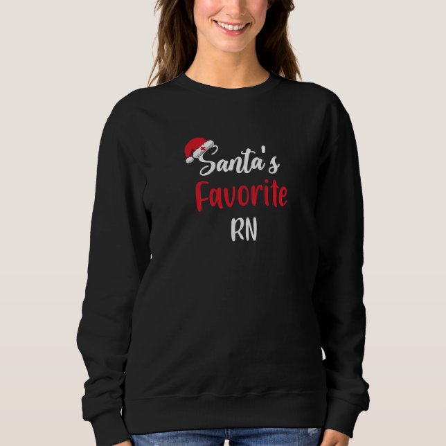 Sudadera Santas Favorite RN Gift Christmas (Anverso)