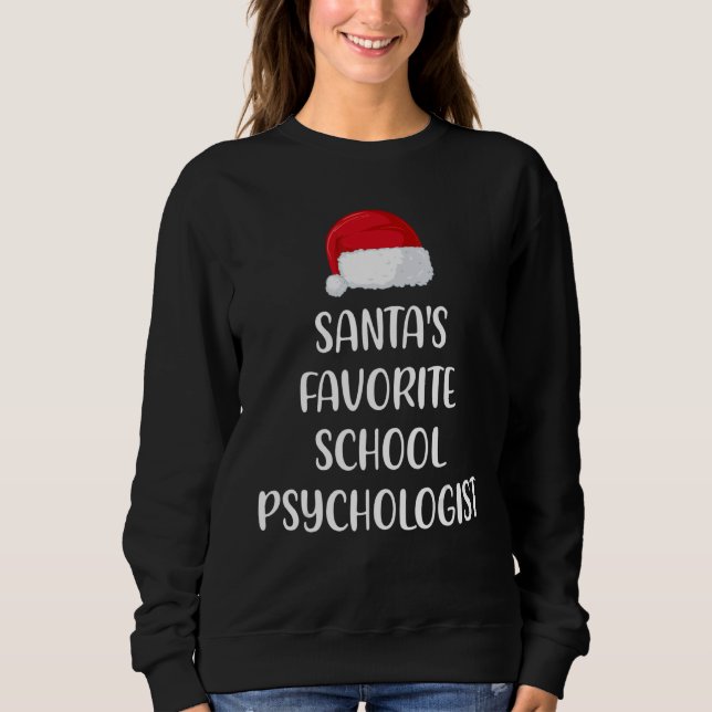 Sudadera Santas Favorite School Psychologist Christmas Xmas (Anverso)
