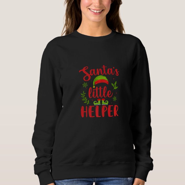Sudadera Santa's Little Helper  Christmas Time  Merry Chris (Anverso)