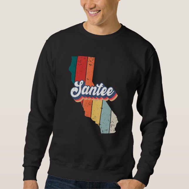 Sudadera Santee City Retro Vintage Hometown California (Anverso)