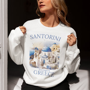 Sudadera Santorini Greece Beautiful Paradise