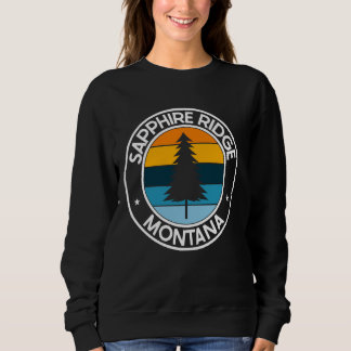 Sudadera Sapphire Ridge Montana MT USA City Orgullo Retro S