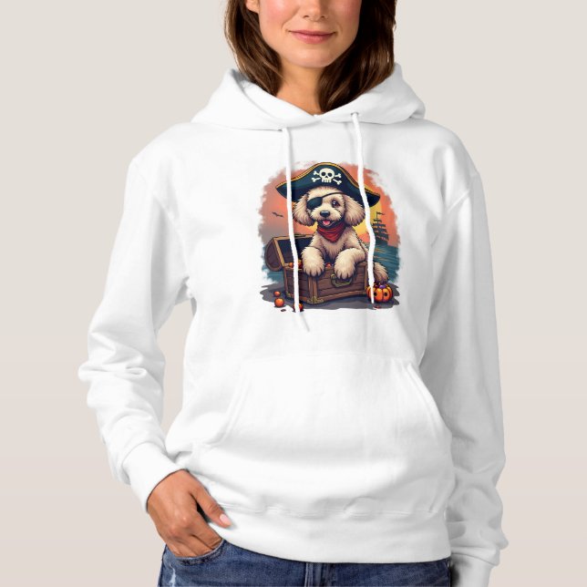 Sudadera Saqueo de Caniche Pirata (Anverso)