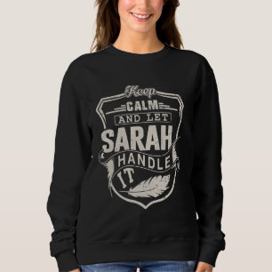 Sudadera Sarah Nombre Nombre Shirt Sarah Nombre Cumpleaños