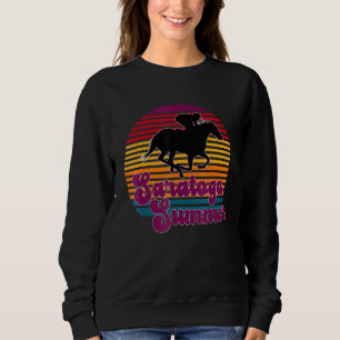 Sudadera Saratoga Springs New York Summer Sunset Horse