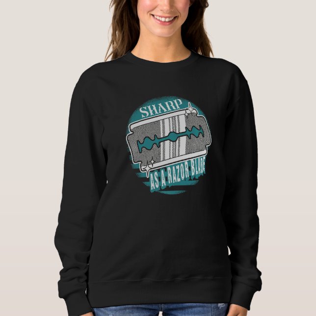 Sudadera Sarcasmo tan afilado como una hoja de afeitar Dich (Anverso)