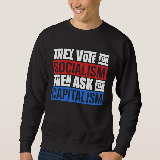 Sudadera Sarcastic Facts Of Capitalism Artwork (Anverso)