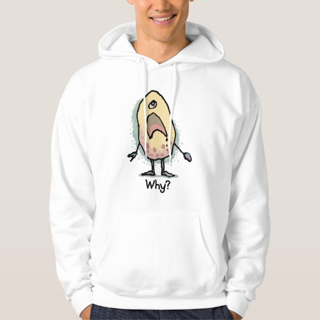 Sudadera Sarcastic Humor Why? Artwork - Trendy Design (Anverso)