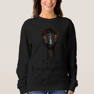 Sudadera Sarcástico diciendo que está bien, estoy bien, tod