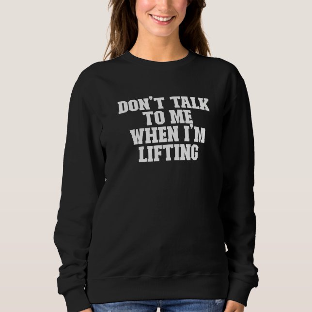 Sudadera Sarcástico, no me hables cuando me levanto (Anverso)