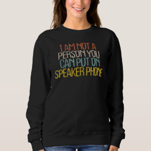 Sudadera Sarcástico No Soy Una Persona A La Que Puedes Habl
