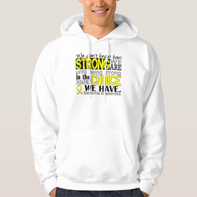 Sudadera Sarcoma cómo es fuerte somos (Anverso)