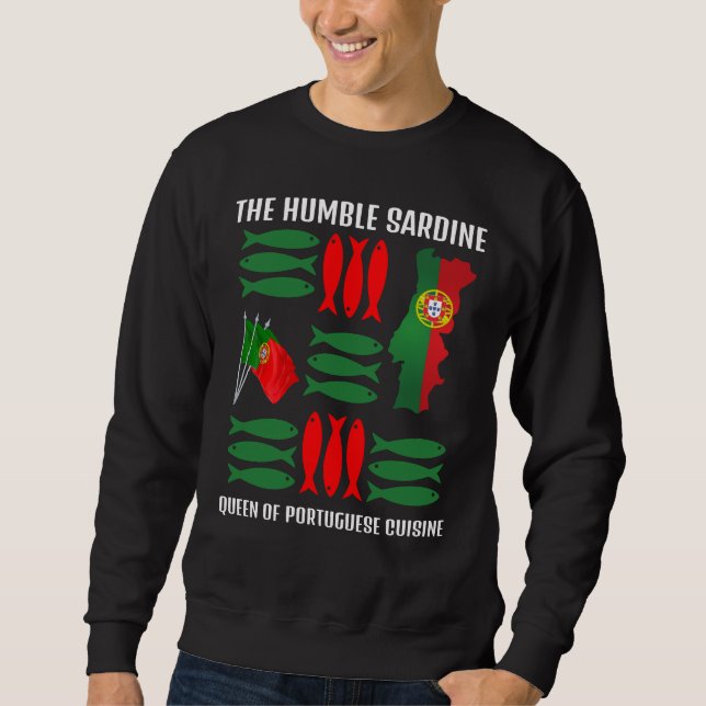 Sudadera SARDINE Reina de la cocina portuguesa Personalizad (Anverso)