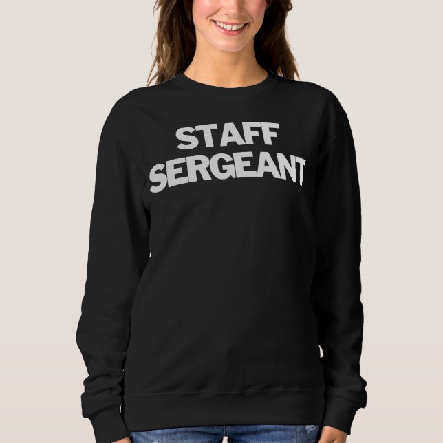 Sudadera Sargento de Estado Mayor Insignia Textos Aparato M (Anverso)
