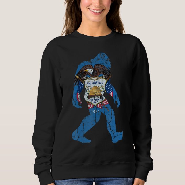 Sudadera Sasquatch Utah Beehive State National Parks Mighty (Anverso)