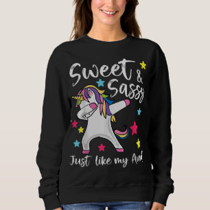 Sudadera Sassy como mi tía unicornio, tía casera y