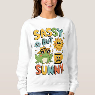 Sudadera Sassy pero Sunny - Gracioso verano de rana